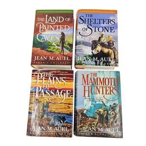 Lot of 4 Earth's Children Series by Jean M. Auel Hardcover Books w/ Dustjackets